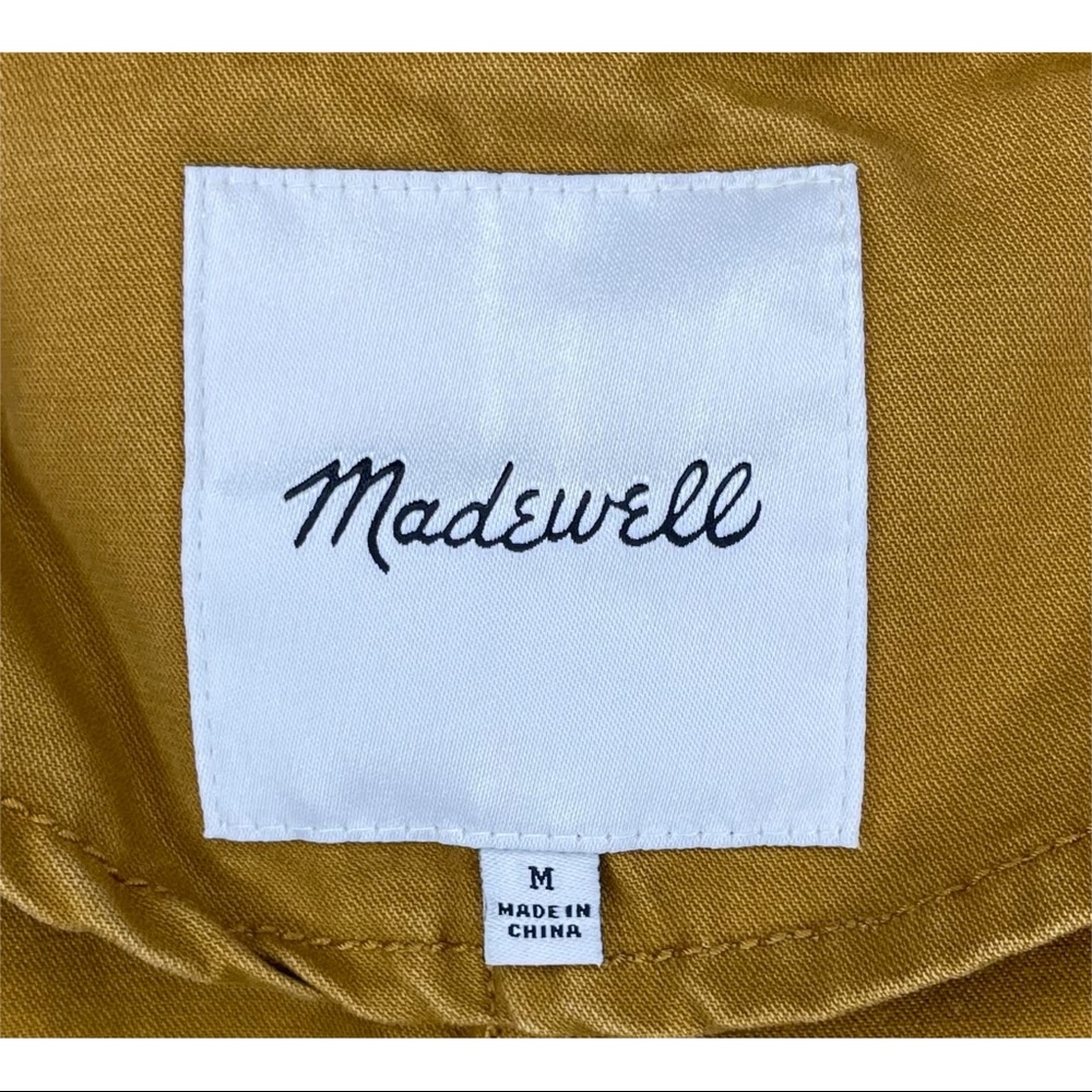 Madewell Fleet Military Utility Jacket Coat Medium Egyptian Gold Anorak - Picture 7 of 7